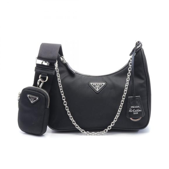 Prada Saffiano Re-Edition 2005 Nylon Bag Black Shoulder - Picture 2 of 5